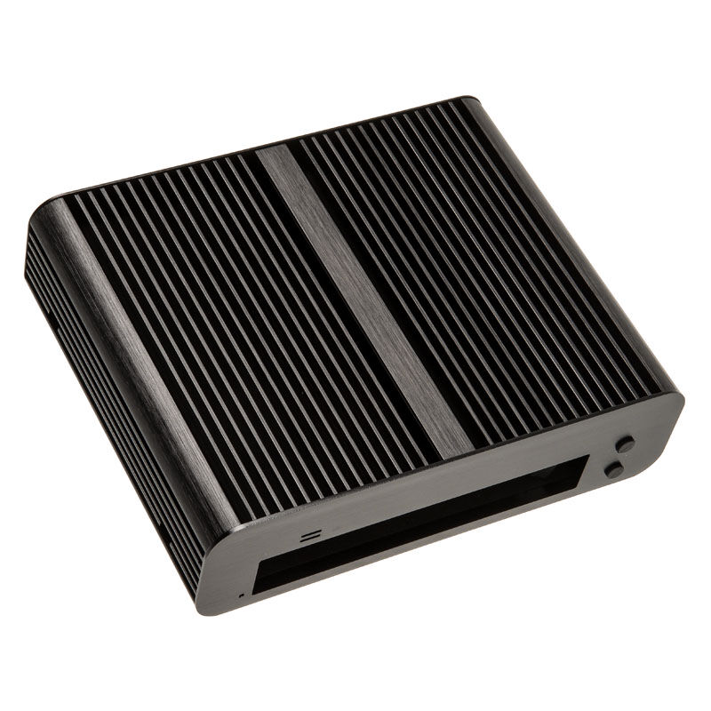 Akasa Euler S Fanless Thin Mini ITX Case OEM black