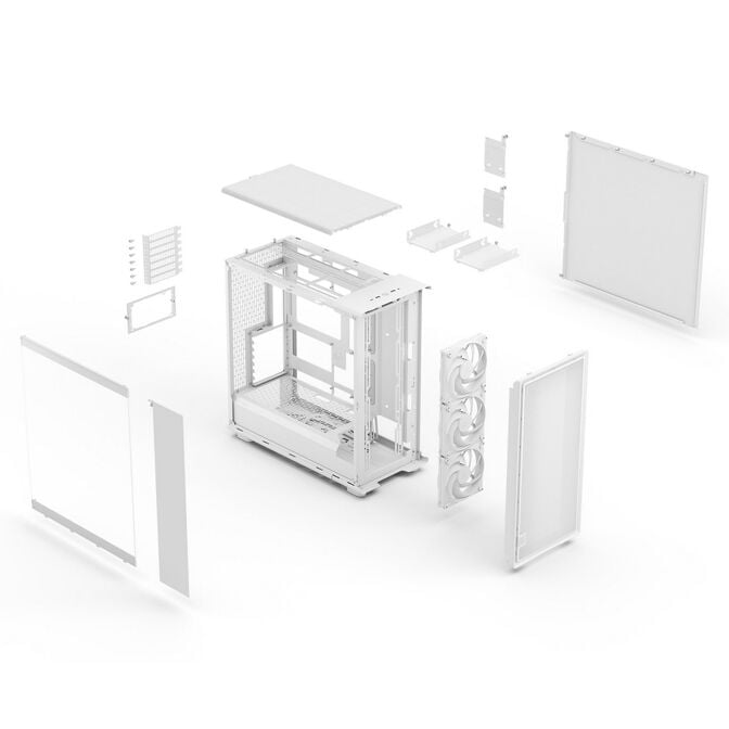 Fractal Design Epoch XL White TG Clear Tint PC-Geh&auml;use, Midi-Tower, E-ATX, Tempered Glass &ndash; wei&szlig; image number 17