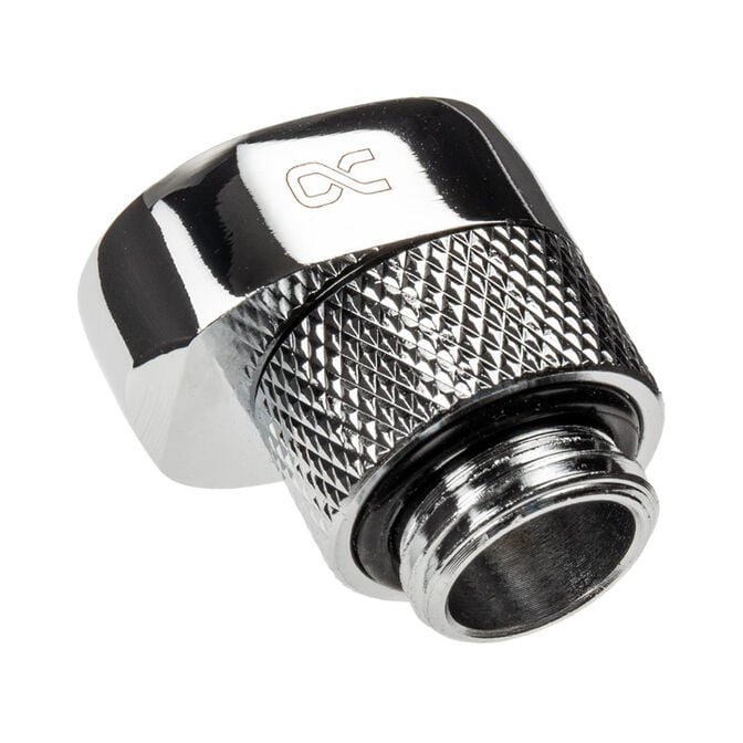 Alphacool Eiszapfen G1/4 inch extension offset MF 8 - chrome image number 1