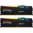 Kingston Fury Beast RGB EX DDR5-5600 RAM, CL36, EXPO - 32 GB Dual-Kit, black image number null