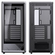 Jonsbo D401 PC-Geh&auml;use, Midi-Tower, ATX, Tempered Glass - schwarz image number null