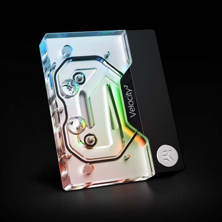 EK Water Blocks EK-Quantum Velocity² D-RGB - AM4 Nickel + Acryl image number 1