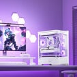 Jonsbo D400 PC-Geh&auml;use, Midi Tower, ATX, Tempered Glass - wei&szlig; image number null