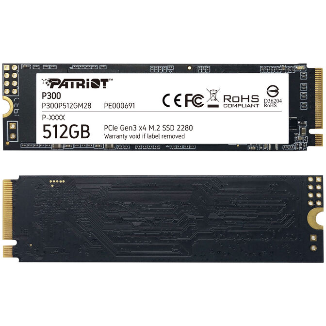 Patriot P300 NVMe SSD, PCIe 3.0, M.2 Type 2280 - 512GB image number 3