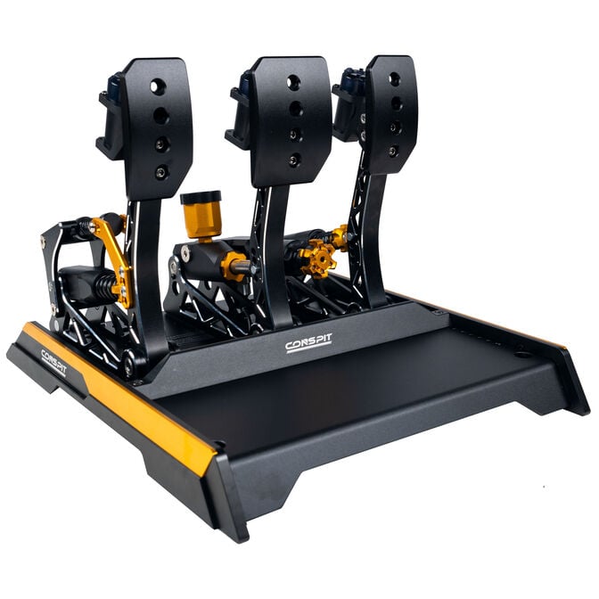 CONSPIT CPP EVO 3 V2 Pedal set, hydraulic brake cylinder, with clutch pedal - black image number 0