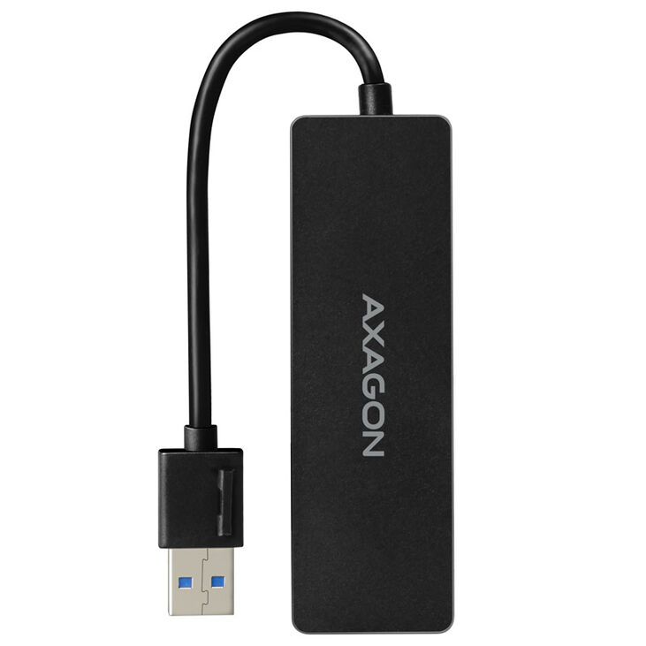AXAGON HUE-G1A Superspeed USB-C Slim Hub, 4x USB 3.0 - 15cm, schwarz image number 2