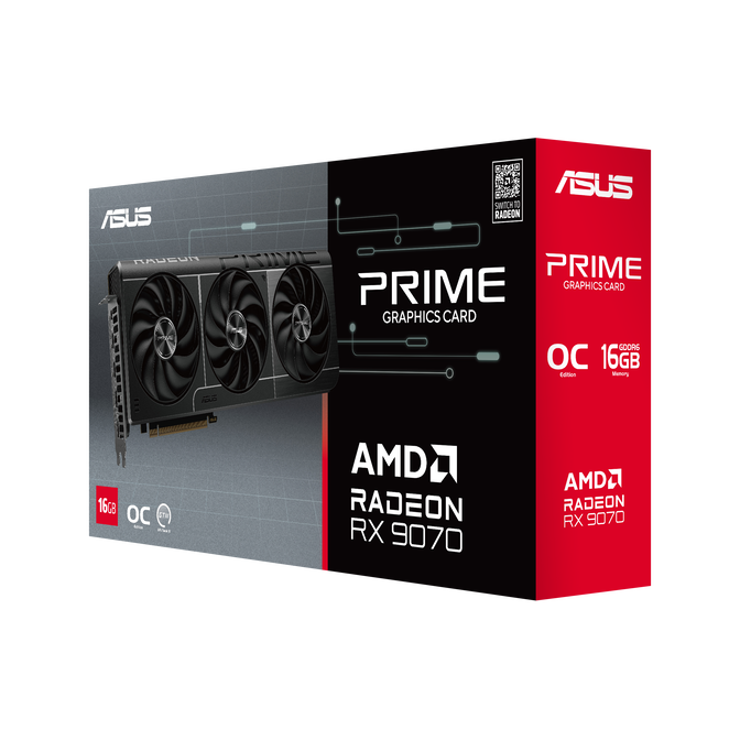 ASUS Prime Radeon RX 9070 EVO OC Edition, 16384 MB GDDR6 image number 1