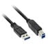 InLine USB 3.0 cable, A to B, black - 5m image number null