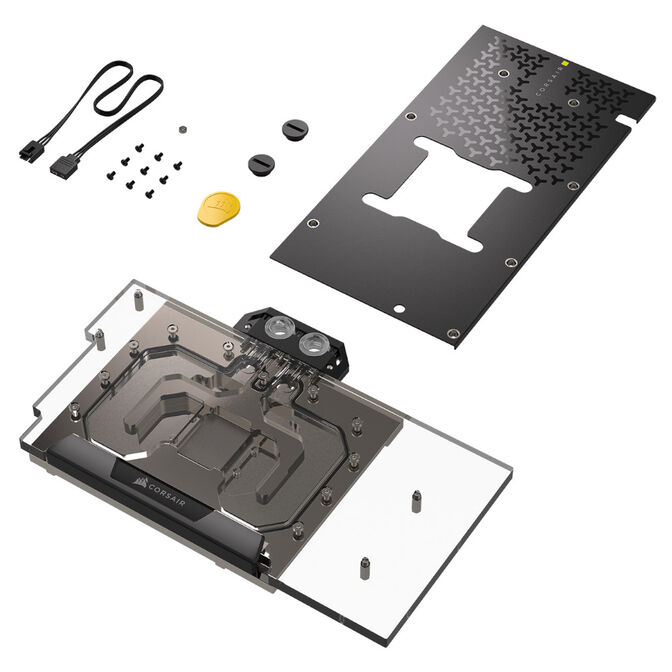 Corsair Hydro X Series XG5 RGB 5090 Astral GPU Water Block - Acrylic, Nickel image number 5