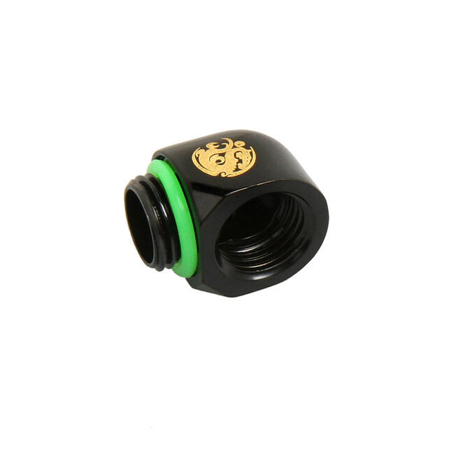 Bitspower Adapter 90 Grad G1/4 Zoll AG auf G1/4 Zoll IG - schwarz matt image number 0