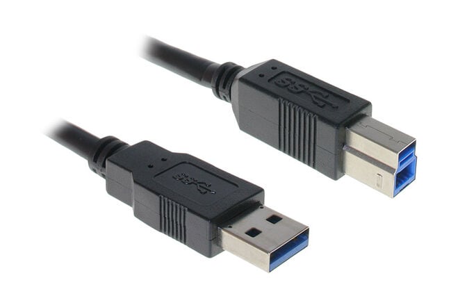 InLine USB 3.0 cable, A to B, black - 3m image number 0