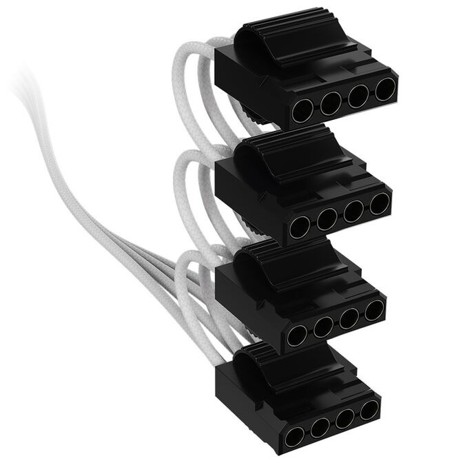 Corsair Kabel, Type 4, PATA Power Connectors, 450mm, 550mm, 650mm, 750mm, einzeln ummantelt - wei&szlig; image number 1