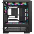 Thermaltake S380 TG ARGB PC-Geh&auml;use, Midi-Tower, ATX, Tempered Glass - inklusive 4x 120-mm-L&uuml;fter, schwarz image number null