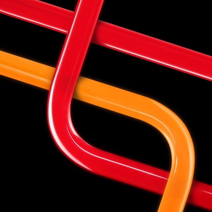 EK Water Blocks EK-Loop Hard Tube 12/10mm Acrylic, bent 90 degrees - 80cm, 6 pieces image number 2