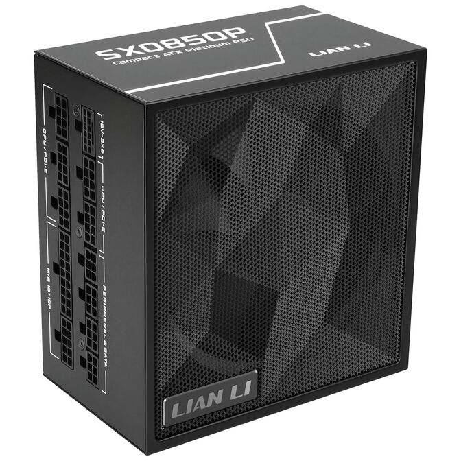 Lian Li SX Series 80 PLUS Platinum Power Supply, fully modular, PCIe 5.1, ATX 3.1 - 850 Watts, black image number 0