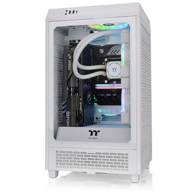 Thermaltake The Tower 200 PC-Geh&auml;use, Mini-Geh&auml;use, Mini-ITX, Tempered Glass - wei&szlig; image number 5