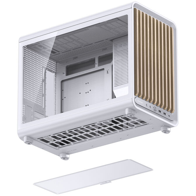 Jonsbo D33 Wood PC-Geh&auml;use, Mini-Geh&auml;use, mATX, Tempered Glass - wei&szlig;, Holz image number 17