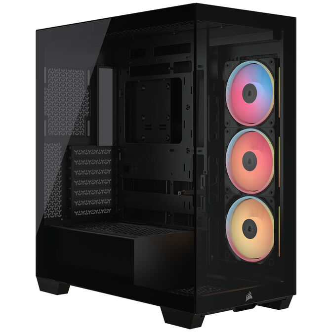 Corsair 3500X LX-R PC Case, Mid Tower, E-ATX, RGB, Tempered Glass - black image number 0