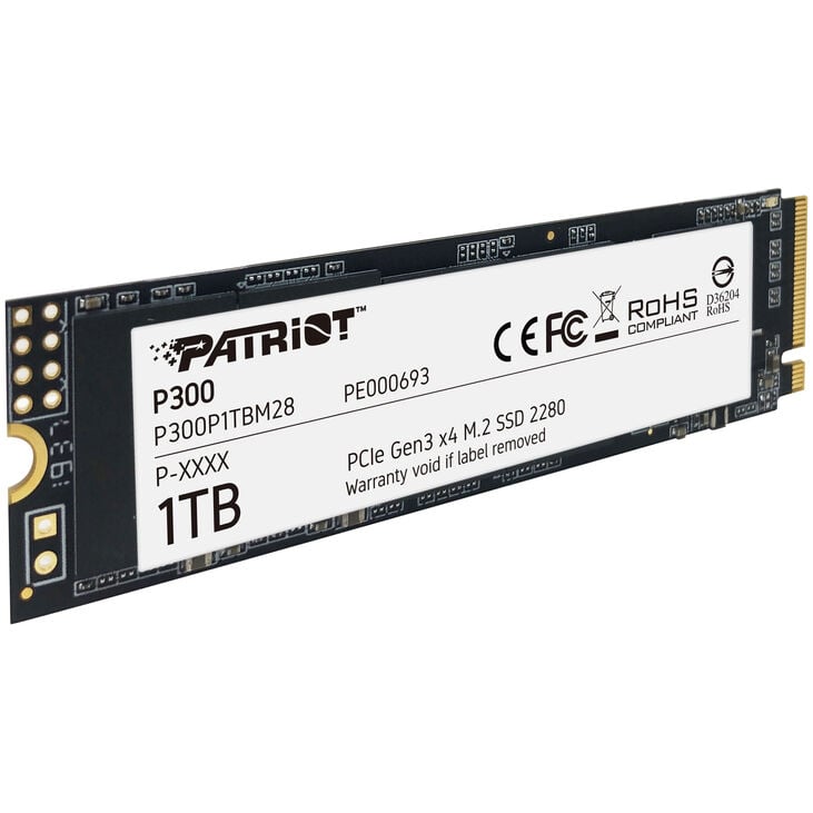 Patriot P300 NVMe SSD, PCIe 3.0. M.2 Type 2280 - 1TB image number 1
