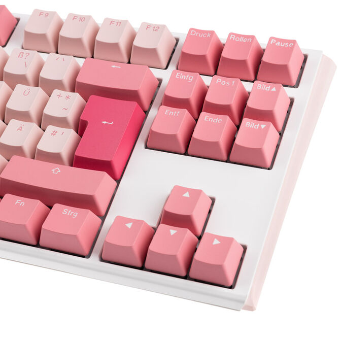 Ducky One 3 Gossamer TKL Pink Gaming Tastatur - MX-Red image number 7