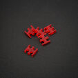 King Mod Service 4-Slot Cable Comb 3mm small - red - set of 5 image number null
