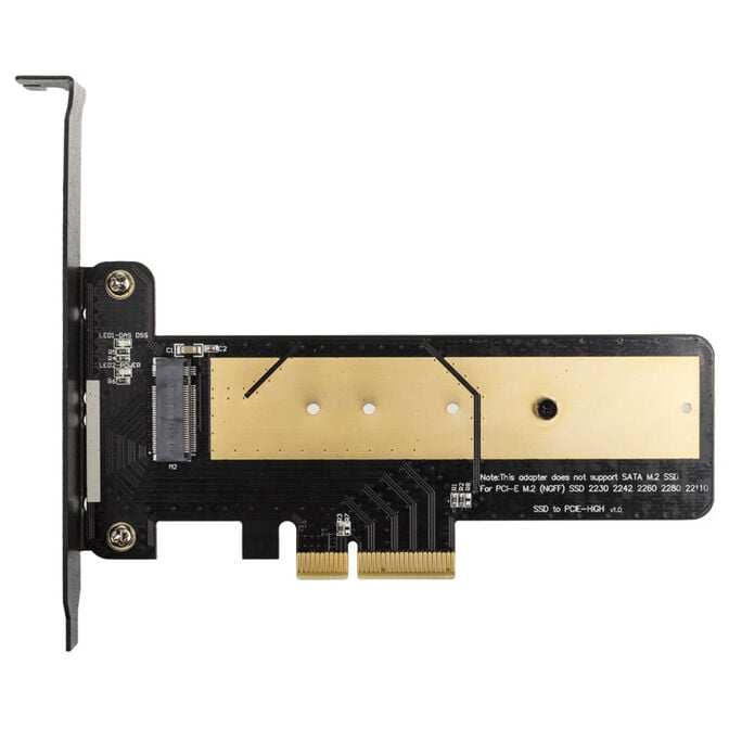 Akasa M.2 X4 PCI-E 3.0 Adapter Karte - schwarzes PCB image number 1