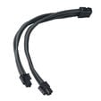 SilverStone EPS 8-Pin zu EPS/ATX 4+4-Pin Kabel, 300mm - schwarz image number null