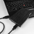 AXAGON EE25-XA6 external 2.5" enclosure, USB3.0 / SATA 6G, aluminium - black image number null