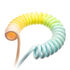 Ducky Premicord Cotton Candy Coiled Cable, USB Typ C auf Typ A - 1,8m image number null