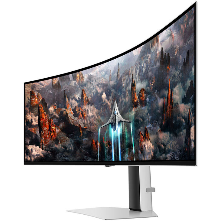 Samsung Odyssey OLED G9 G93SC, 49 Zoll Curved Gaming Monitor, 240 Hz, OLED, G-SYNC Compatible image number 3