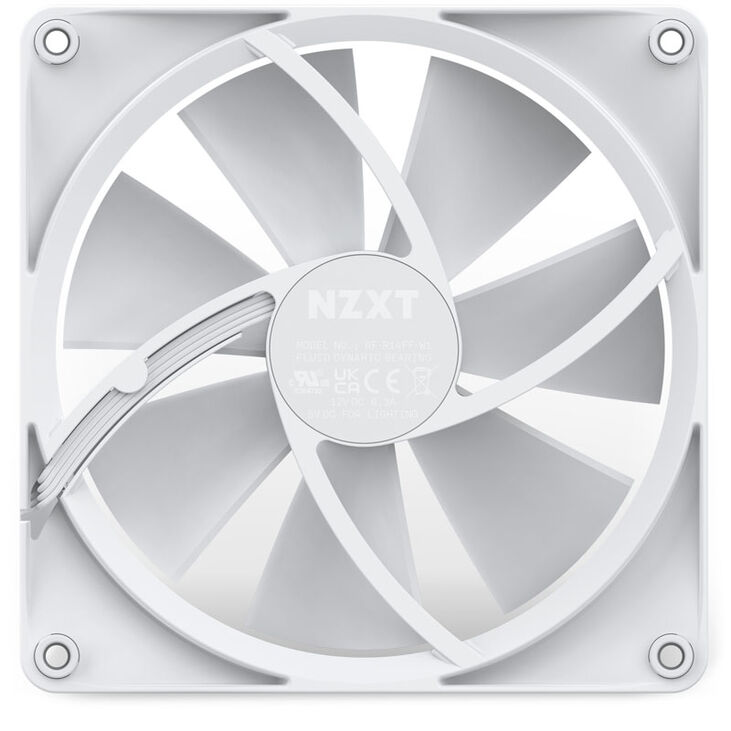 NZXT F140 PWM-Lüfter, weiß image number 5