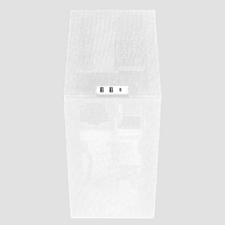 Ssupd Meshrom S V2 PCIe 5.0 PC Gehäuse, Mini-Tower, Mini-ITX Gehäuse - weiß image number 1
