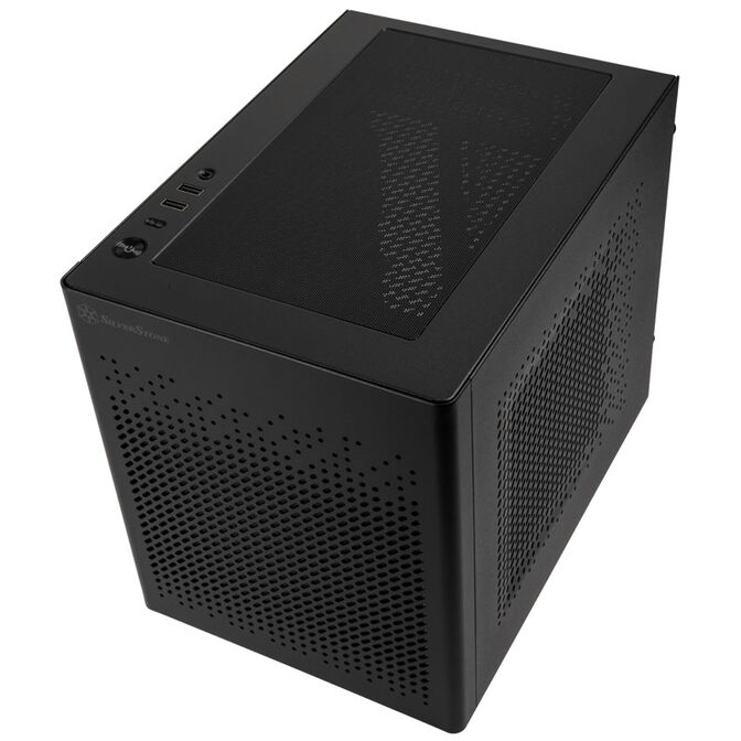 SilverStone SST-SG16B Mini-ITX case - black image number 1