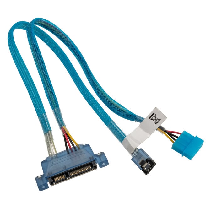 SATA Data & Power Cable, Internal - Blue image number 0