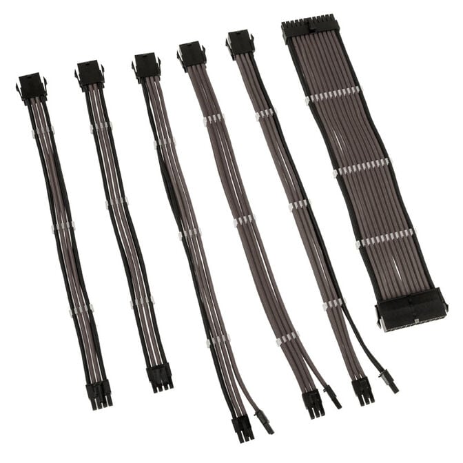 Kolink Core Adept Braided Cable Extension Kit - gunmetal image number 1