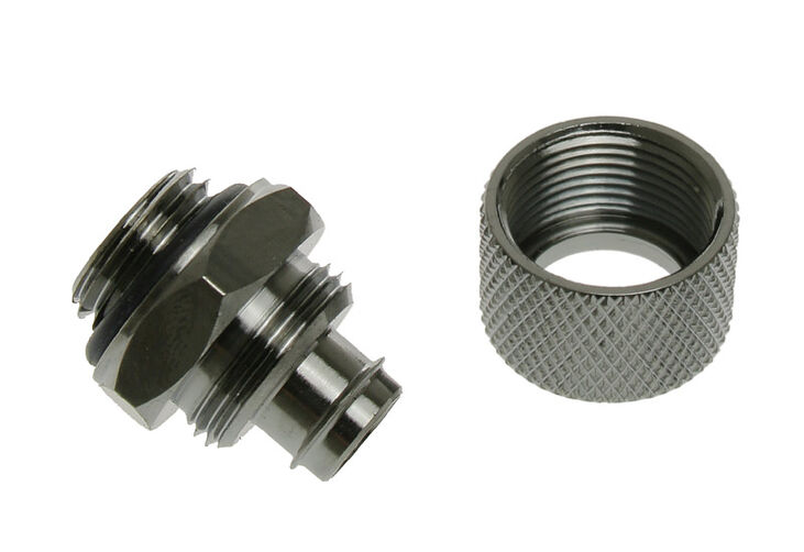 Bitspower Anschluss gerade G1/4 Zoll AG auf 11/8mm - schwarz glänzend image number 2