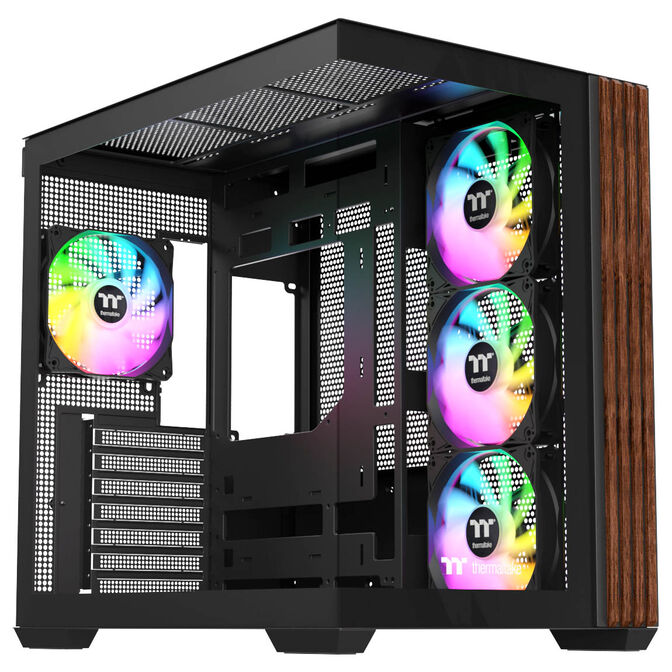 Thermaltake View 380 WS ARGB PC Case, Mid Tower, ATX, ARGB, Tempered Glass - Black image number 0