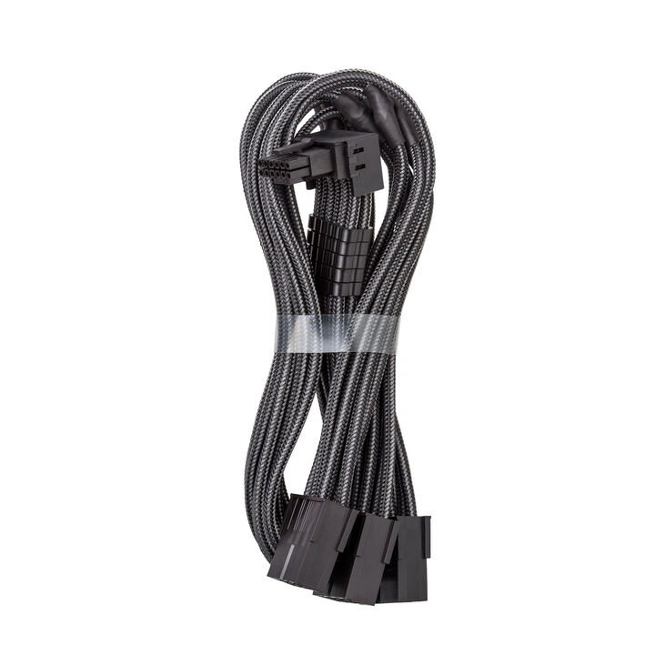 CableMod Pro ModMesh 90° 12V-2x6-Kabel, 3x 8-Pin, StealthSense – carbon, var. A image number 0