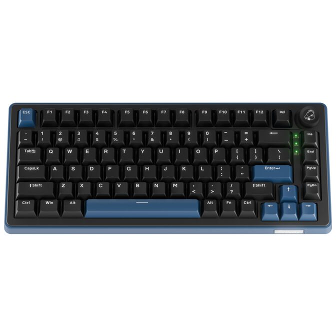 Ducky OK-M 75 Gaming-Tastatur, 75%, Hot-Swap-f&auml;hig, RGB, ANSI - KTT Baby Blue Switches image number 2