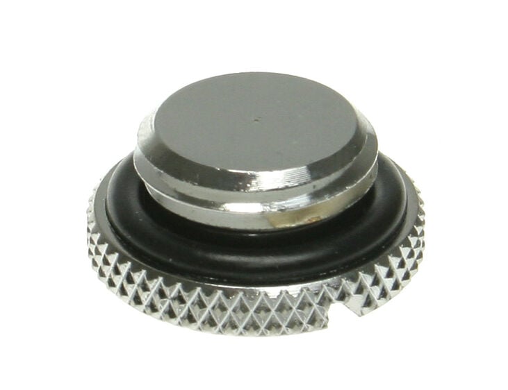 Bitspower Verschlussstopfen G1/4 Zoll AG - flach, silber glänzend image number 1