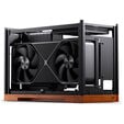 Jonsbo T9 Black PC Case, Mini Case, ITX, PCIe 5.0 Riser Cable - Black image number null