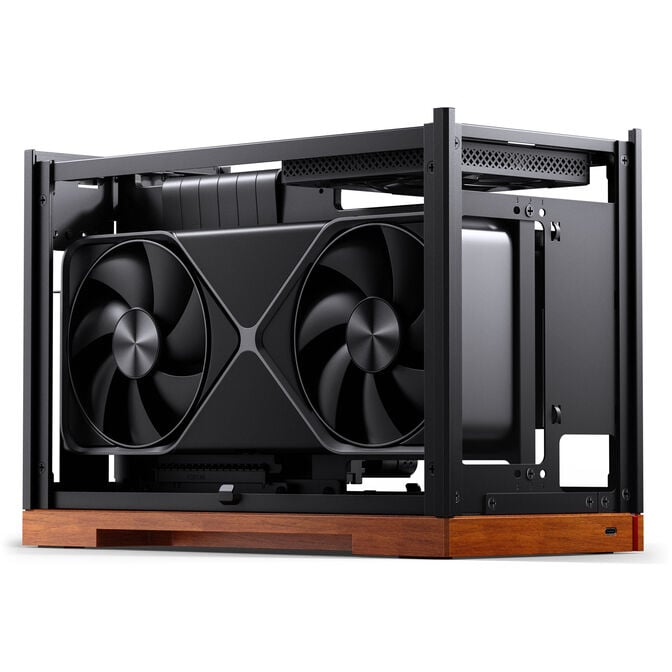 Jonsbo T9 Black PC Case, Mini Case, ITX, PCIe 5.0 Riser Cable - Black image number 13