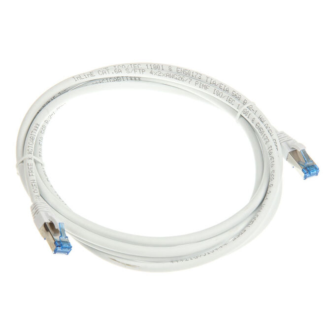 InLine Patchkabel Cat.6A, S/FTP (PiMf), 500MHz, wei&szlig; - 3m image number 1