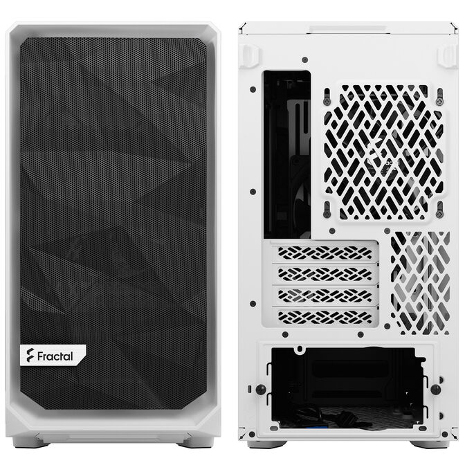 Fractal Design Meshify 2 Mini Micro-ATX Case, Tempered Glass - White image number 4