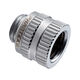 PHANTEKS Glacier M-F Rotary Adapter gerade G1/4 Zoll AG auf G1/4 Zoll IG, chrome silber