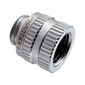PHANTEKS Glacier M-F Rotary Adapter gerade G1/4 Zoll AG auf G1/4 Zoll IG, chrome silber
