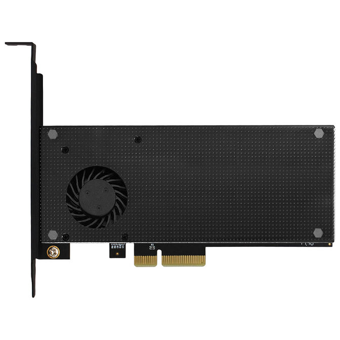 AXAGON PCEM2-DC PCIe-3.0-x4-Adapter, 1x M.2-NVMe, 1x M.2-SATA, bis 22110 - aktive K&uuml;hlung image number 6