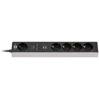 Brennenstuhl power strip 5-way, 1x USB-C, 2x USB-A - black