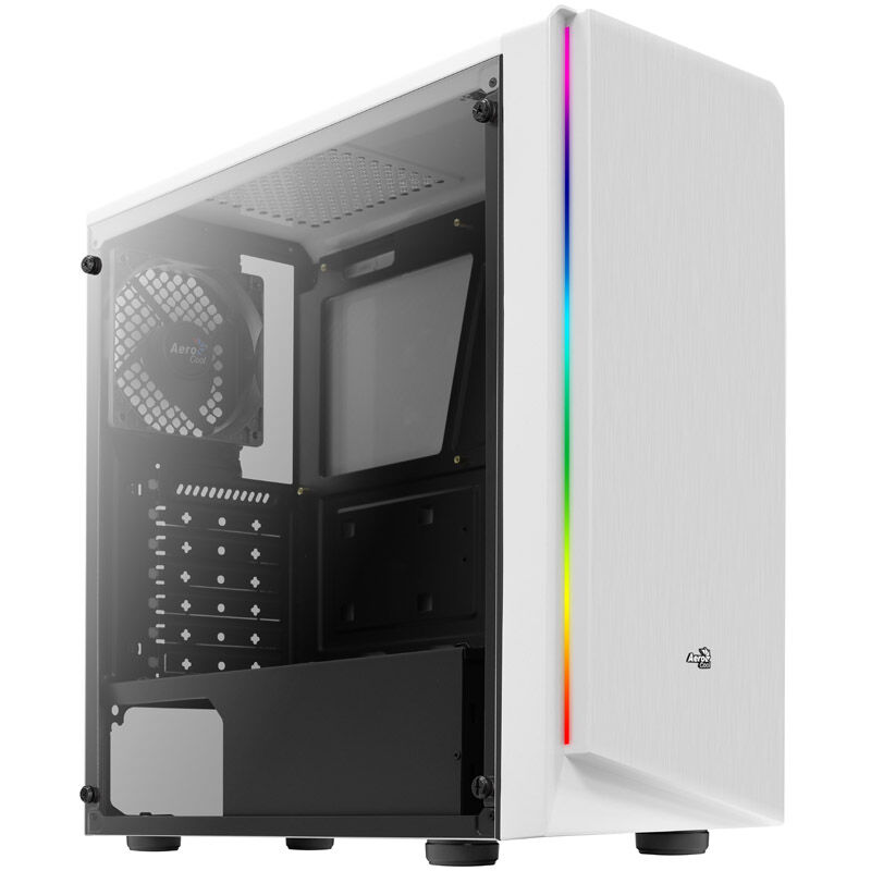 PC Case Aerocool Rift White Midi-Tower - weiß Window