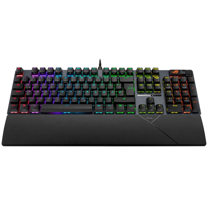 ASUS ROG Strix Scope II Gaming Keyboard, RGB - black, ROG NX Snow Switches image number 1